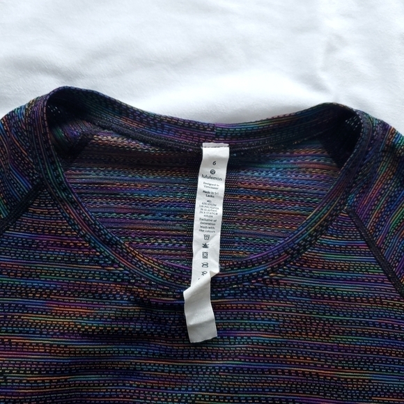 Lululemon Rainbow Long Swiftly Tech 2.0 Longsleeve Size 6 - Picture 4 of 11